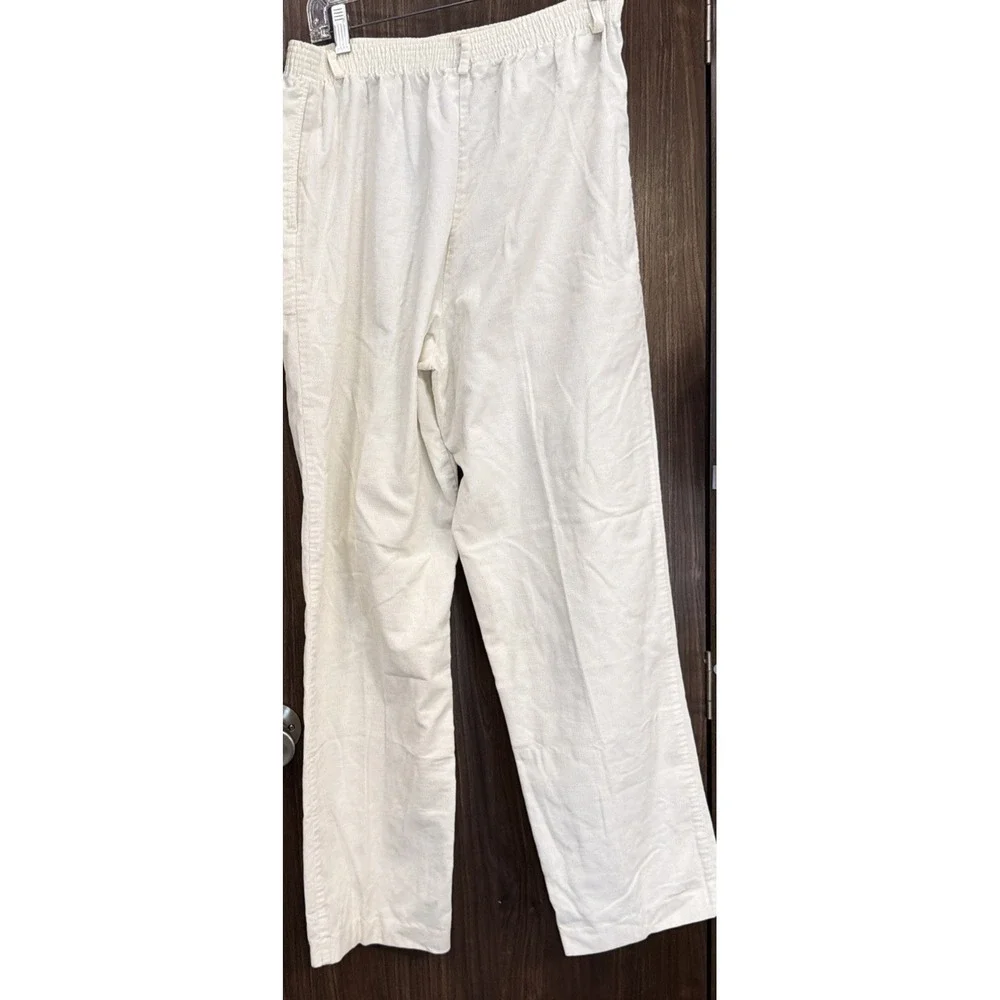 Vintage Tan Jay Corduroy Pants Elastic Waist W/beltloops Cream W26/L29 12 USA